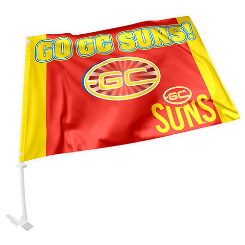 AFL Gold Coast Suns - Car Flag - 49cm x 30cm