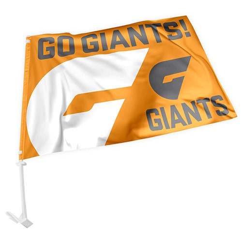 AFL Greater Western Sydney Giants - Car Flag - 49cm x 30cm