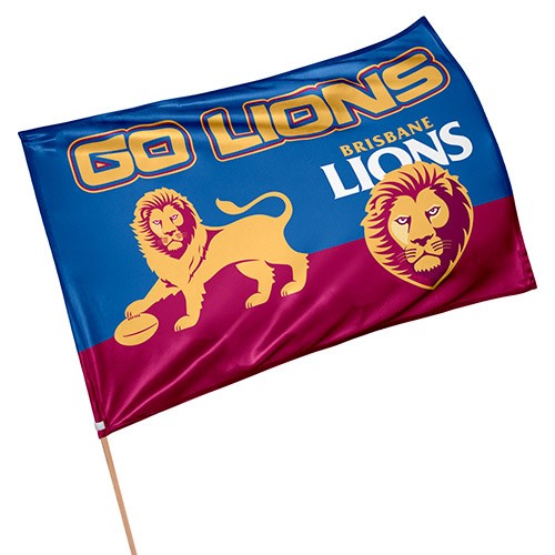 AFL Brisbane Lions - Game Day Flag - 90cm x 60cm