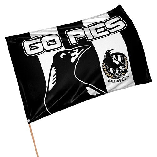 AFL Collingwood Magpies - Game Day Flag - 90cm x 60cm