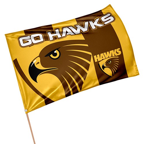 AFL Hawthorn Hawks - Game Day Flag - 90cm x 60cm