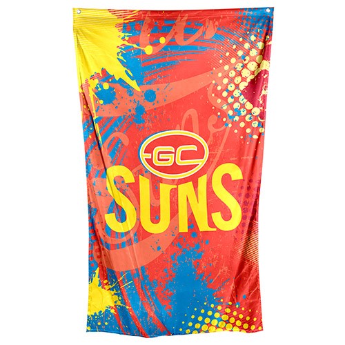 AFL Gold Coast Suns Cape/Wall Flag - 90cm x 150cm