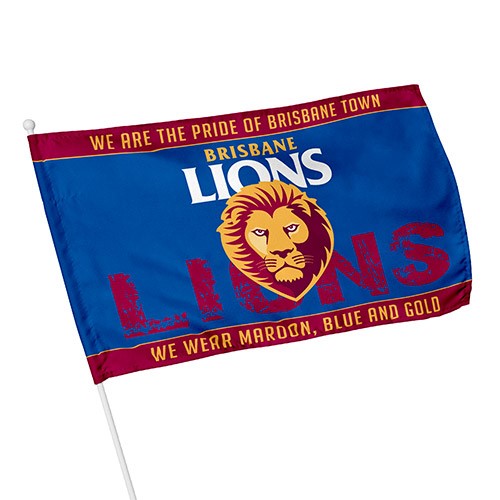 AFL Brisbane Lions - Kids Flag - 48cm x 30cm