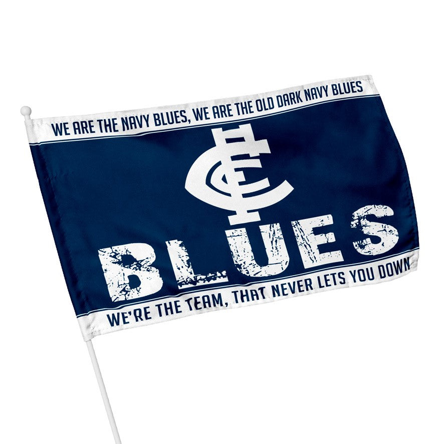 AFL Carlton Blues - Kids Flag - 48cm x 30cm