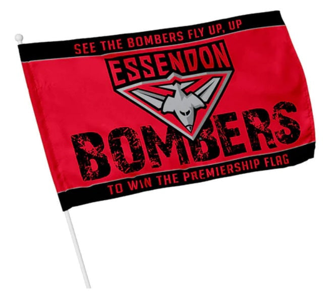 AFL Essendon Bombers - Kids Flag - 48cm x 30cm