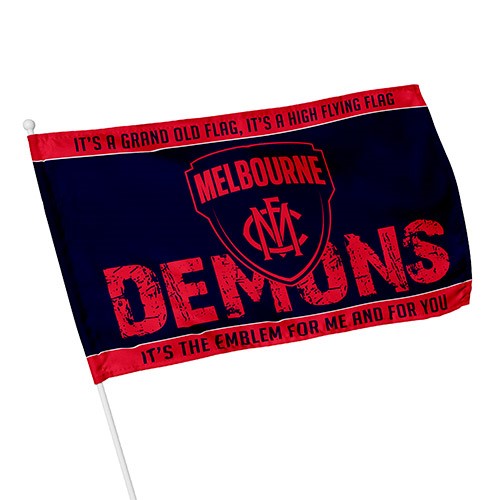 AFL Melbourne Demons - Kids Flag - 48cm x 30cm