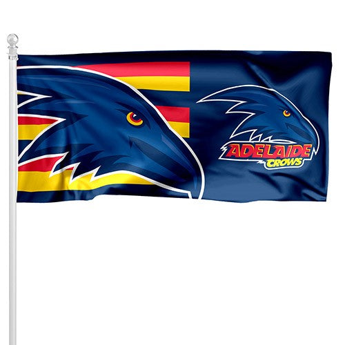 AFL Adelaide Crows - Large Flag Pole Style - 180cm x 90cm (Pole not included)