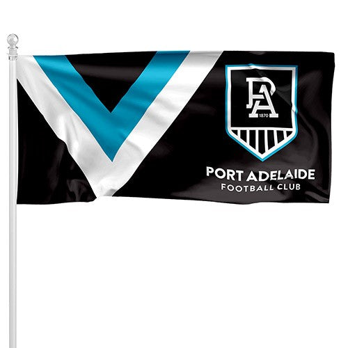 AFL Port Adelaide Power - Large Flag Pole Style - 180cm x 90cm (Pole not included)