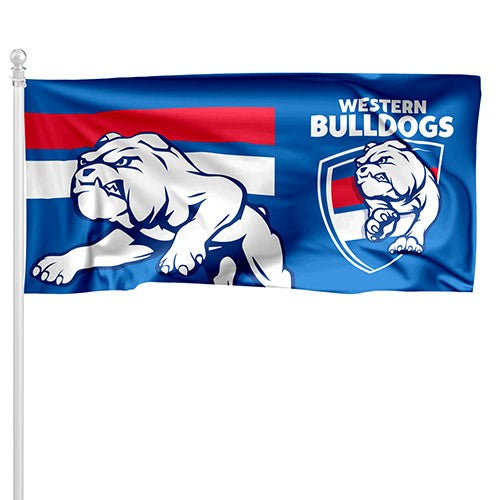 AFL Western Bulldogs - Large Flag Pole Style - 180cm x 90cm (Pole not included)