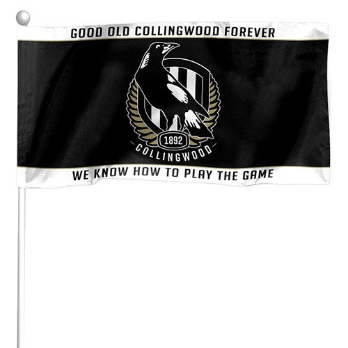 AFL Collingwood Magpies - Set of 2 Mini Flags - 24.5cm x 12.4cm