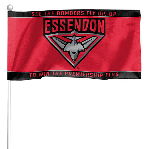 AFL Essendon Bombers - Set of 2 Mini Flags - 24.5cm x 12.4cm