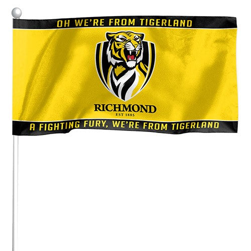 AFL Richmond Tigers - Set of 2 Mini Flags - 24.5cm x 12.4cm