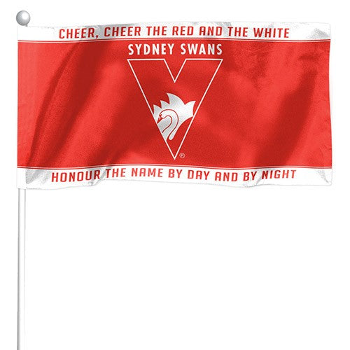 AFL Sydney Swans - Set of 2 Mini Flags - 24.5cm x 12.4cm