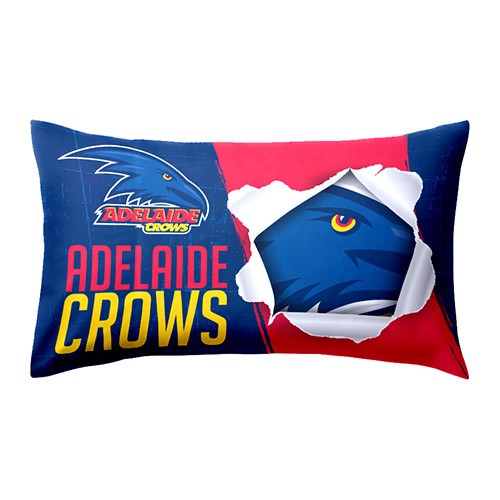 AFL Adelaide Crows - Single Pillow case - 73cm x 48cm - Team Logo & Colours