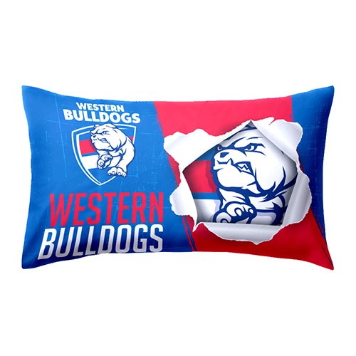 AFL Western Bulldogs - Single Pillow case - 73cm x 48cm