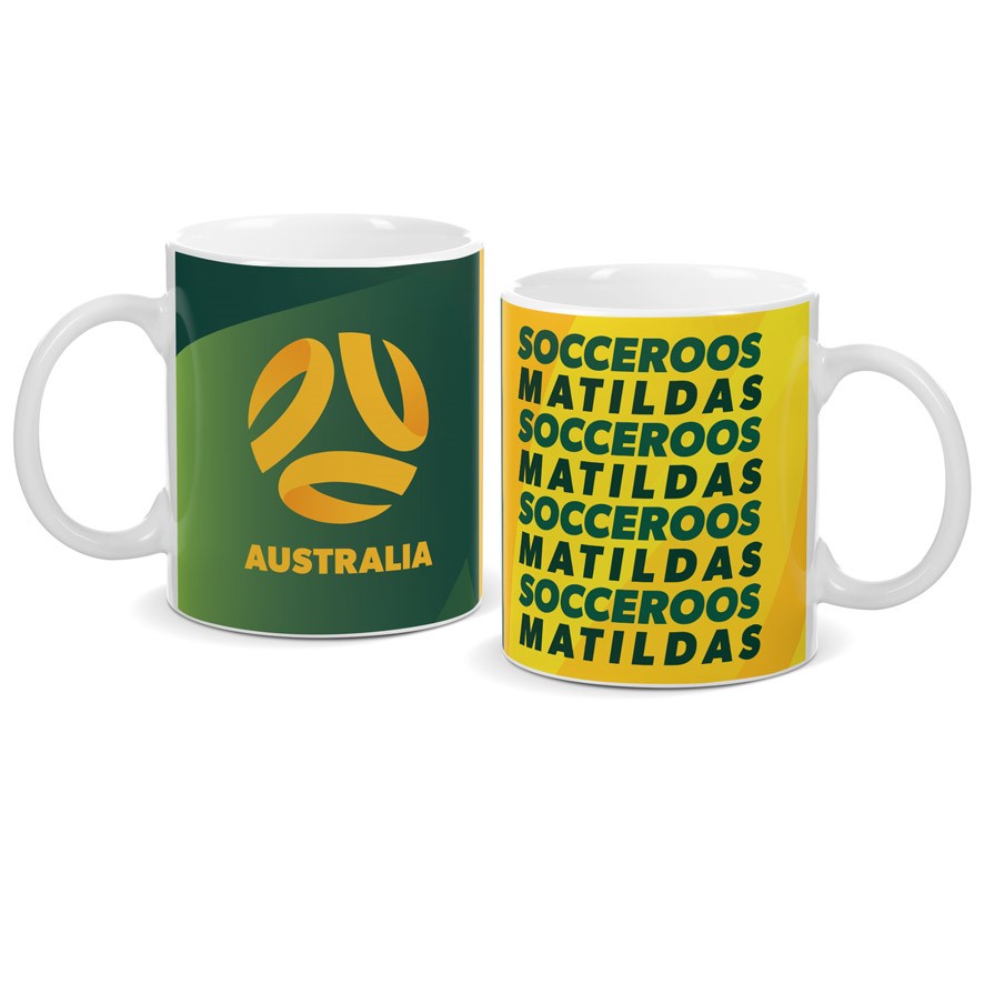 Australian Socceroos / Matildas Ceramic Coffee Cup Mug - Gift Idea - Soccer