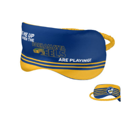 NRL Parramatta Eels Sleep Mask - Double Sided - Official NRL Product - GIFT