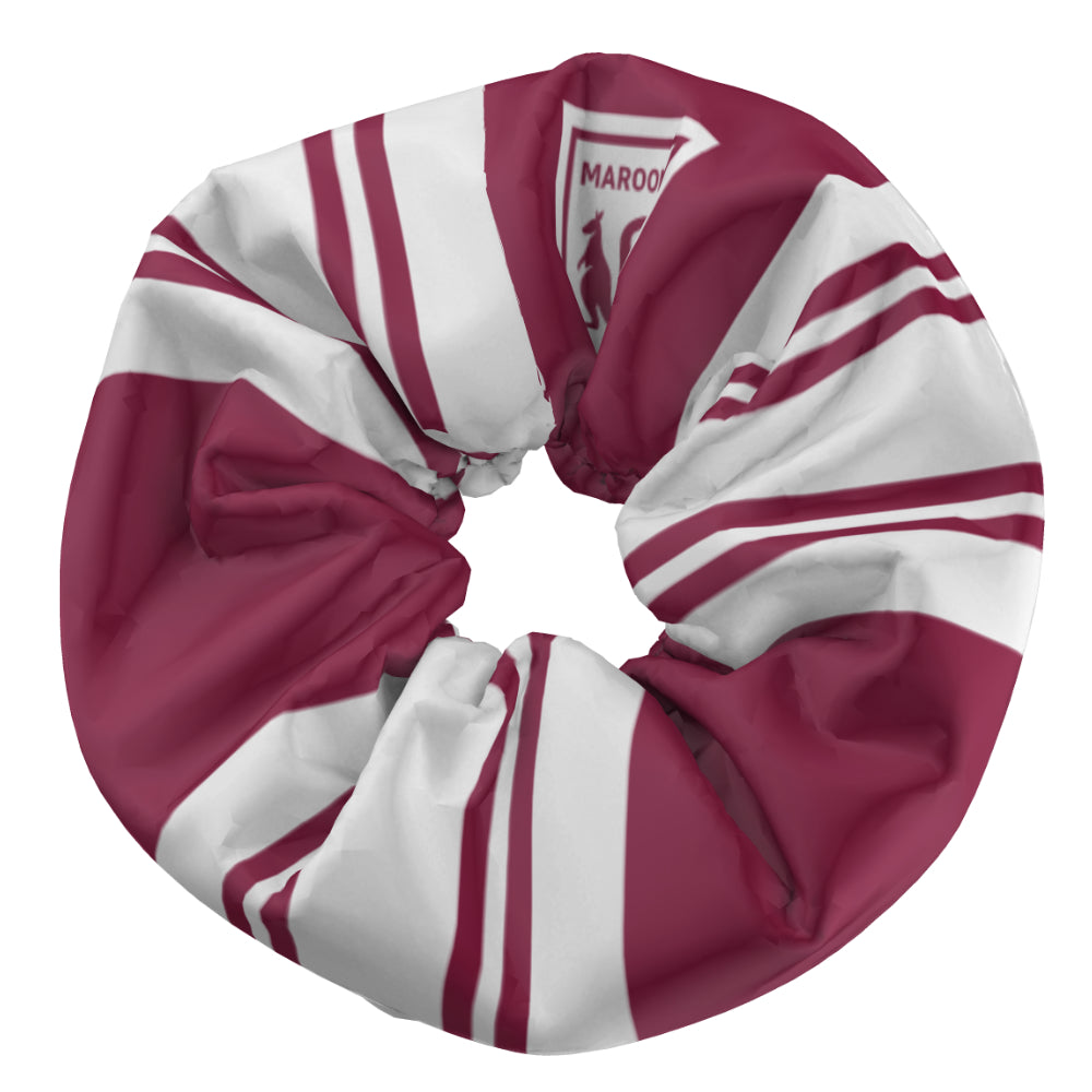 NRL QLD Origin Maroons Hair Scrunchie - Official NRL Product - Hair Tie Band