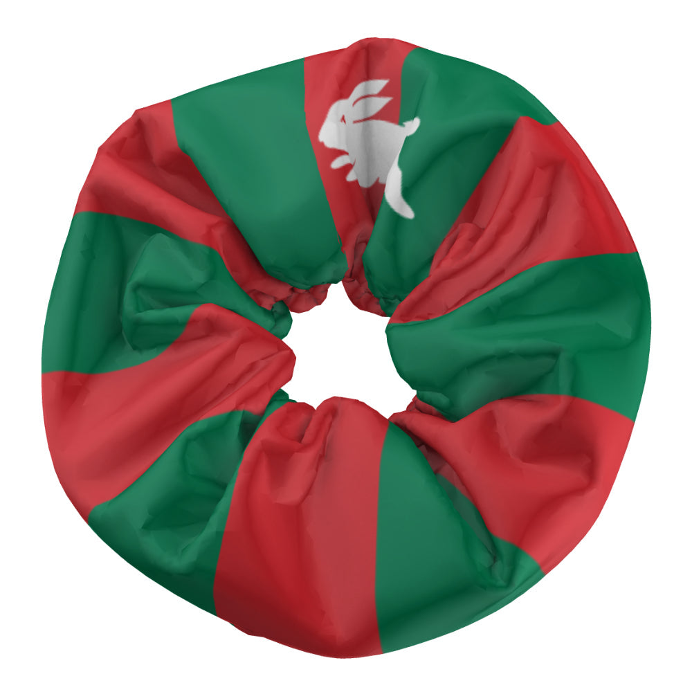 NRL South Sydney Rabbitohs Hair Scrunchie - Official NRL Product - Hair Tie Band