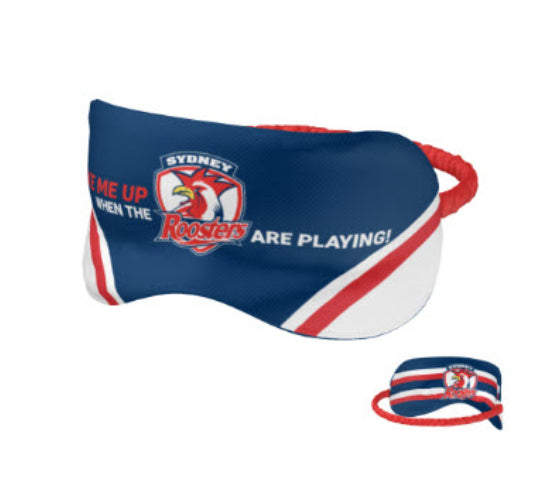 NRL Sydney Roosters Sleep Mask - Double Sided - Official NRL Product - GIFT