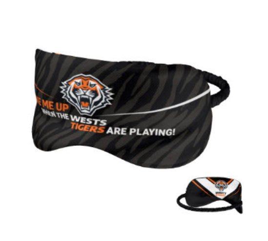 NRL Wests Tigers Sleep Mask - Double Sided - Official NRL Product - GIFT