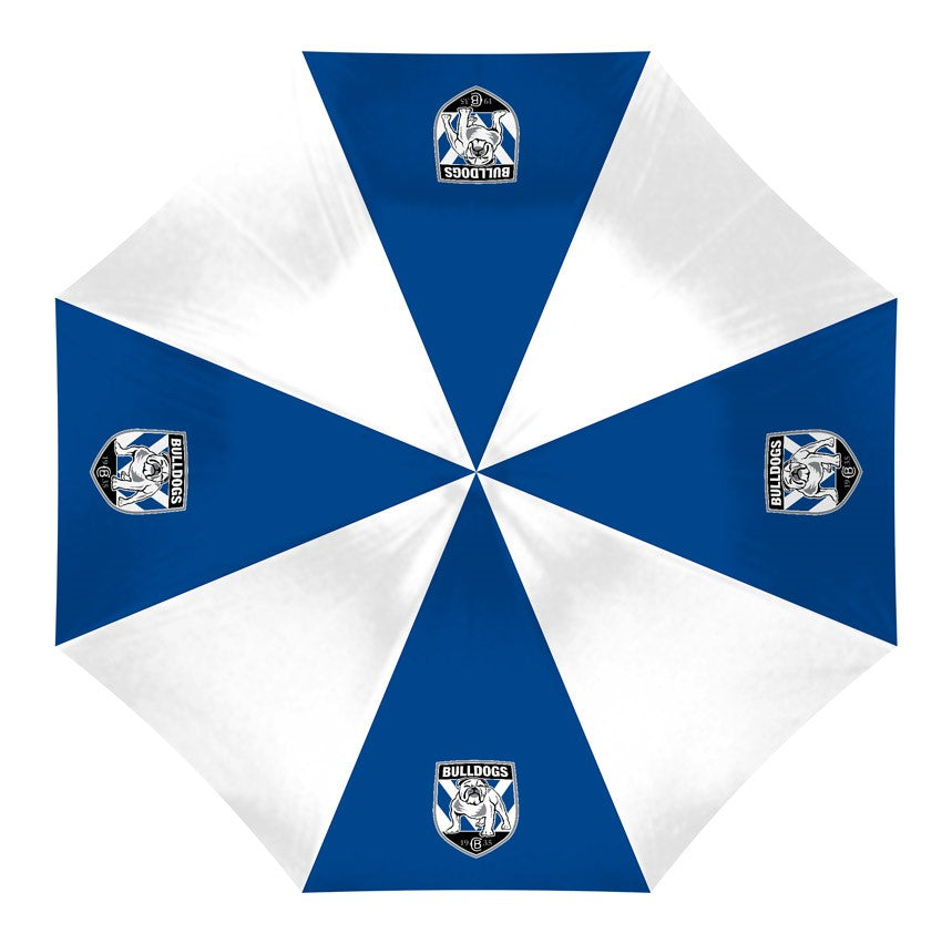 NRL Canterbury Bankstown Bulldogs Compact Umbrella - Glovebox Suitable-Gift idea