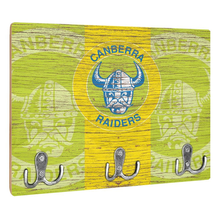 NRL Heritage Canberra Raiders Wall Key Rack Holder - Retro - Gift