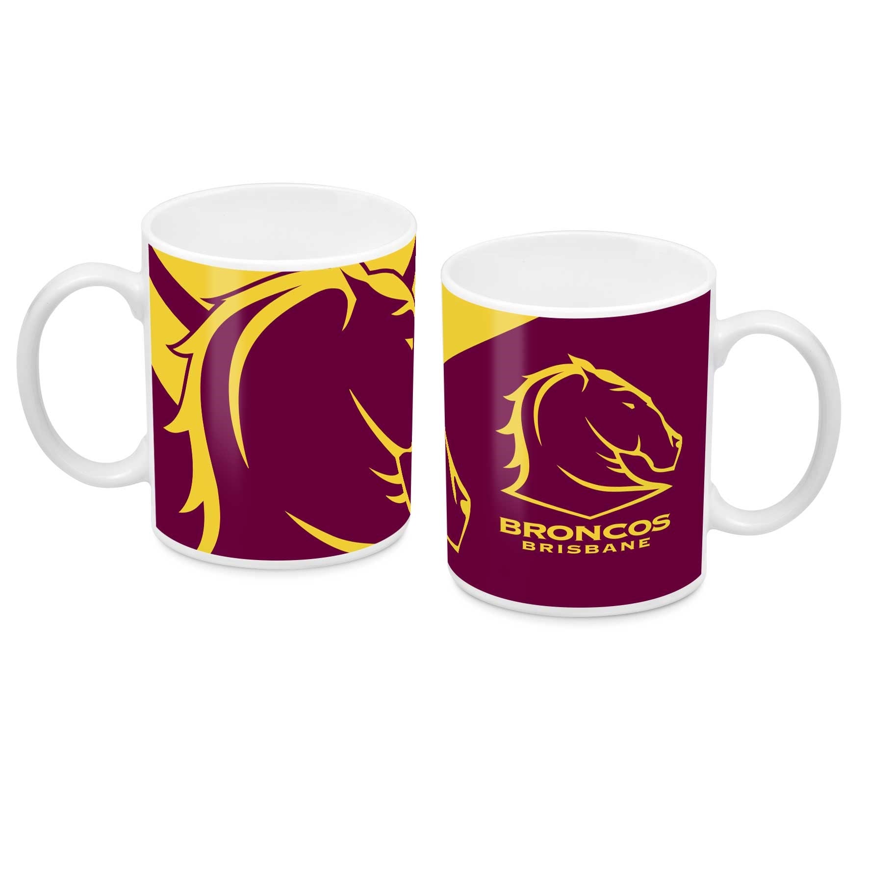 NRL Brisbane Broncos Ceramic Coffee Cup Mug