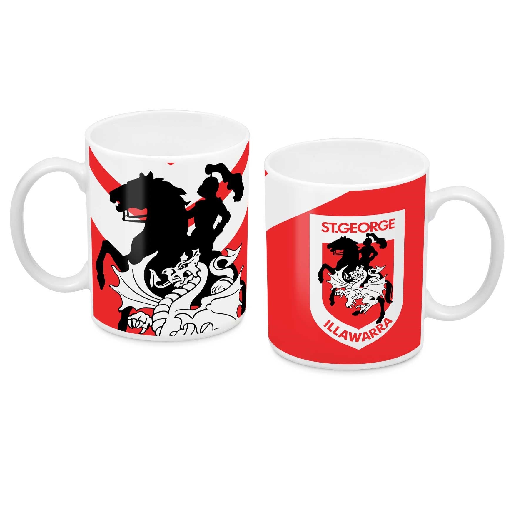 NRL St George Illawarra Dragons Ceramic Coffee Cup Mug