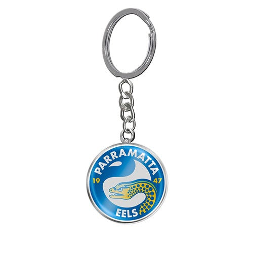 NRL Parramatta Eels Enamel Logo Keyring - Very High Quality