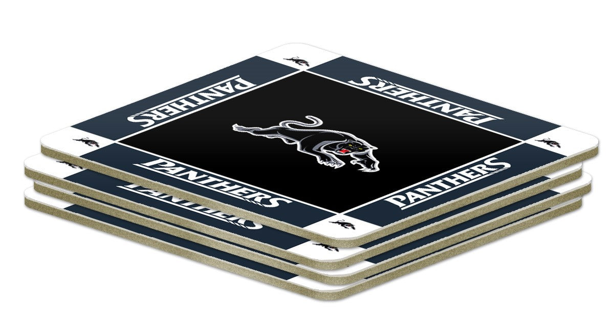 NRL Penrith Panthers Coasters - Pack of 4 Coasters - Gift Idea