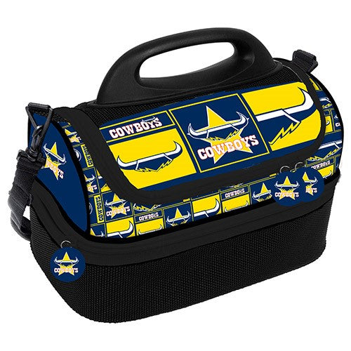 NRL North QLD Cowboys Print Dome Cooler Bag - Insulated Lunch Box - Work, School