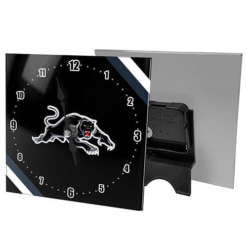 NRL Penrith Panthers Mini Glass Desk Clock - Gift Idea