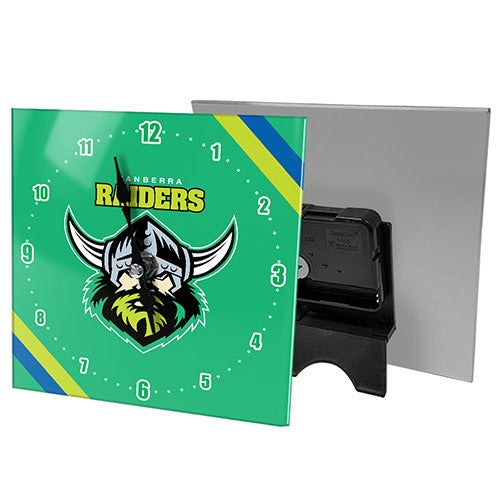 NRL Canberra Raiders Mini Glass Desk Clock - Gift Idea