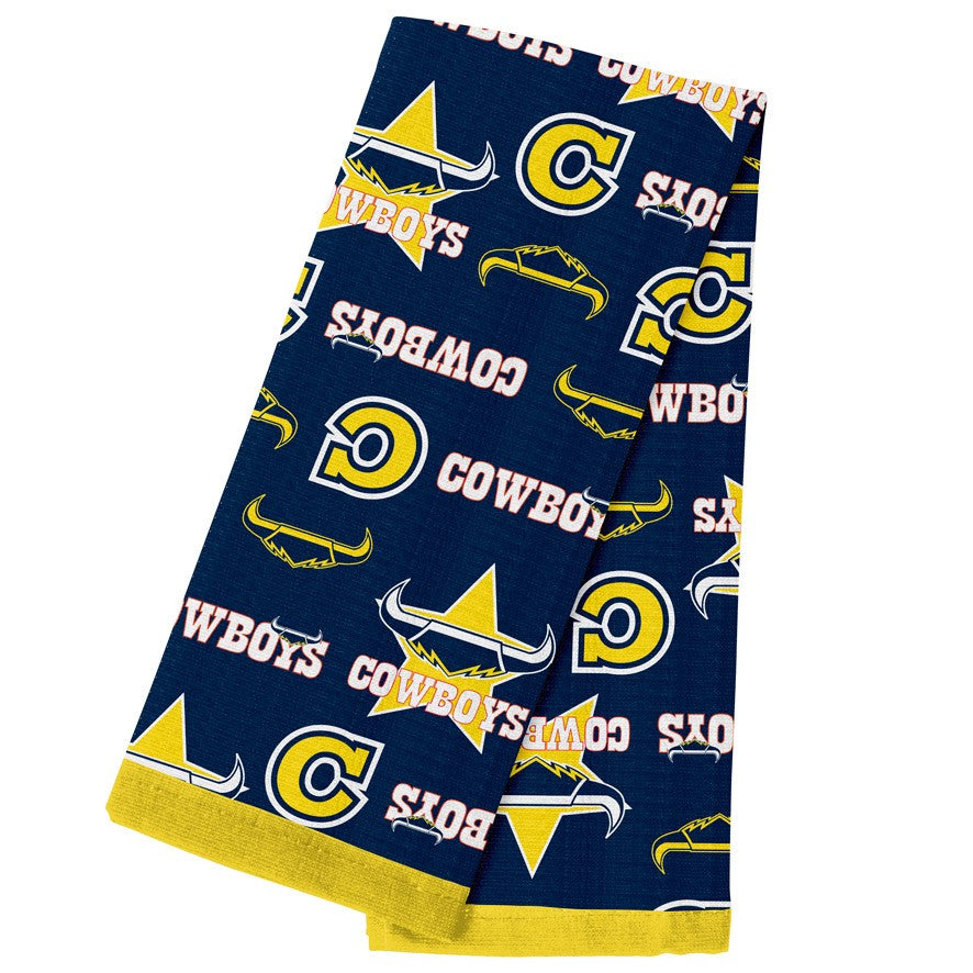 NRL North QLD Cowboys Tea Towel - 40cm x 60cm