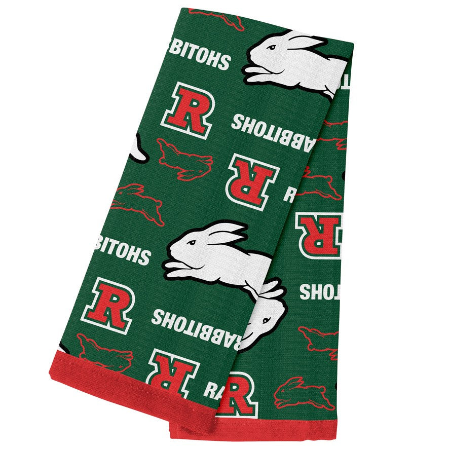 NRL South Sydney Rabbitohs Tea Towel - 40cm x 60cm