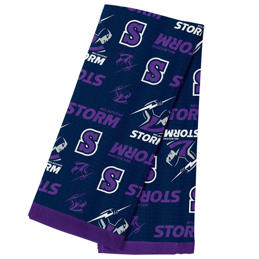 NRL Melbourne Storm Tea Towel - 40cm x 60cm