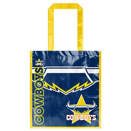 NRL North Queensland Cowboys Laminated Bag Shopping Gift - Reusable High Quality