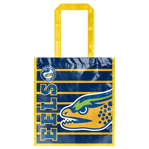 NRL Parramatta Eels Laminated Bag - Shopping Bag Gift Bag - Reusable High Quality