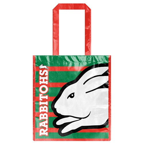 NRL South Sydney Rabbitohs Laminated Bag - Shopping Bag Gift Bag - Reusable