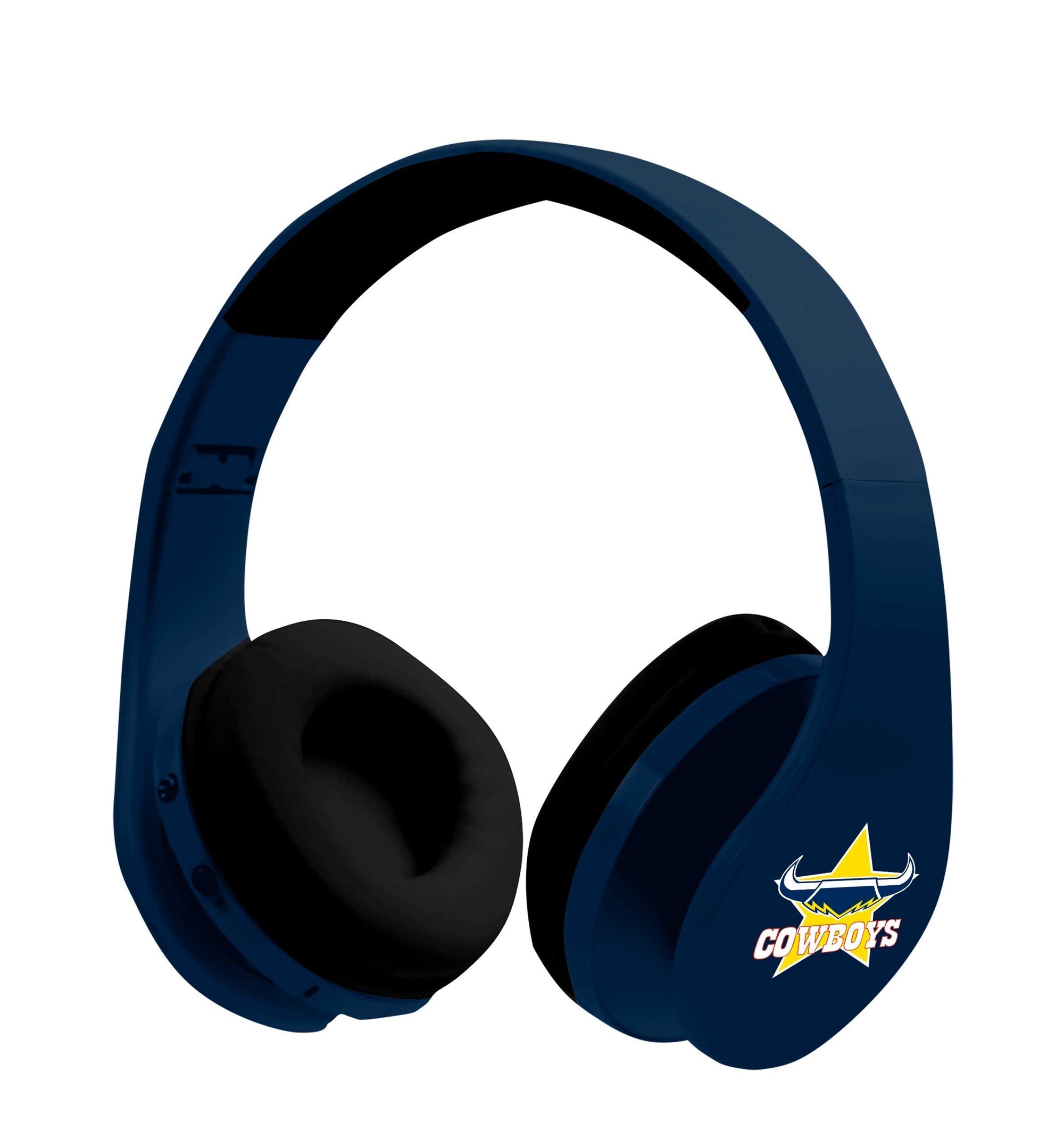 NRL North QLD Cowboys Wireless Bluetooth Foldable Headphones (Stereo) Gift Idea