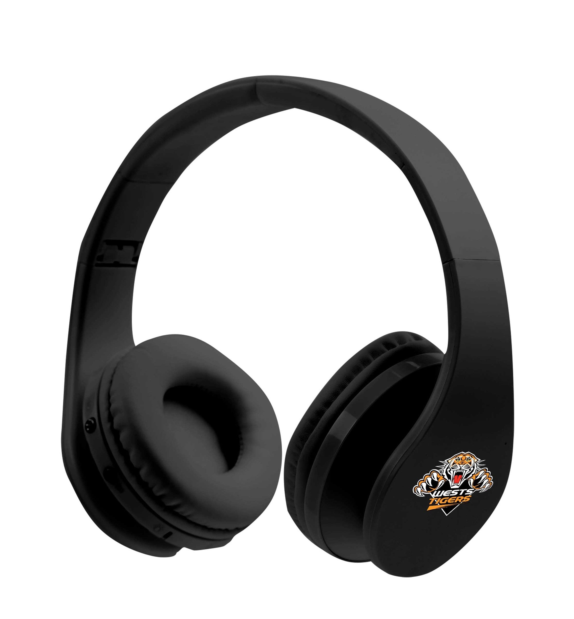 NRL Wests Tigers Wireless Bluetooth Foldable Headphones (Stereo) - Gift Idea