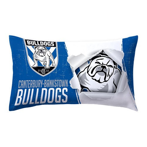 NRL Canterbury Bankstown Bulldogs - Single Pillow case - 73cm x 48cm