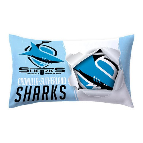 NRL Cronulla Sutherland Sharks - Single Pillow case - 73cm x 48cm