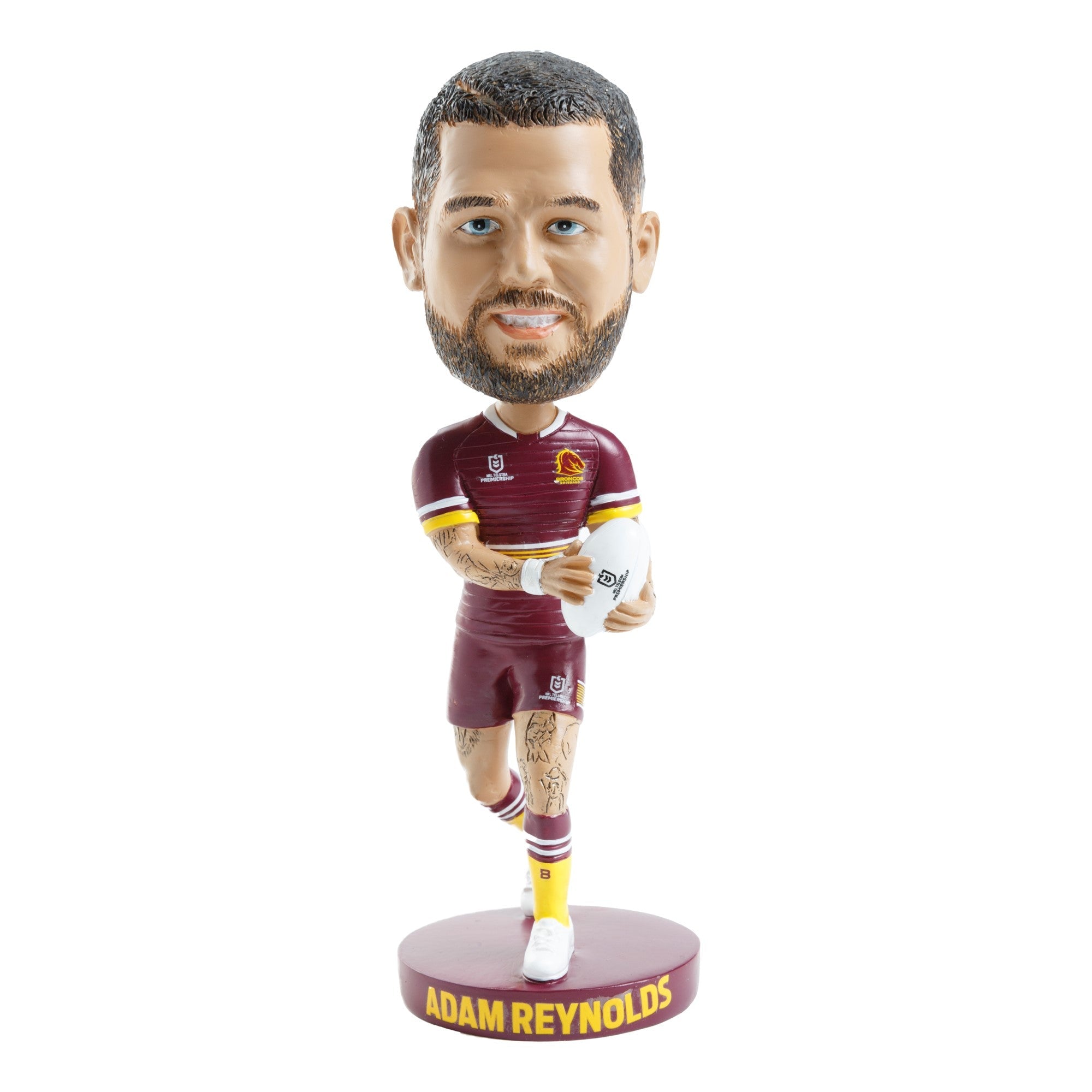 NRL Brisbane Broncos ADAM REYNOLDS Bobblehead Collectable 18cm tall Statue Gift