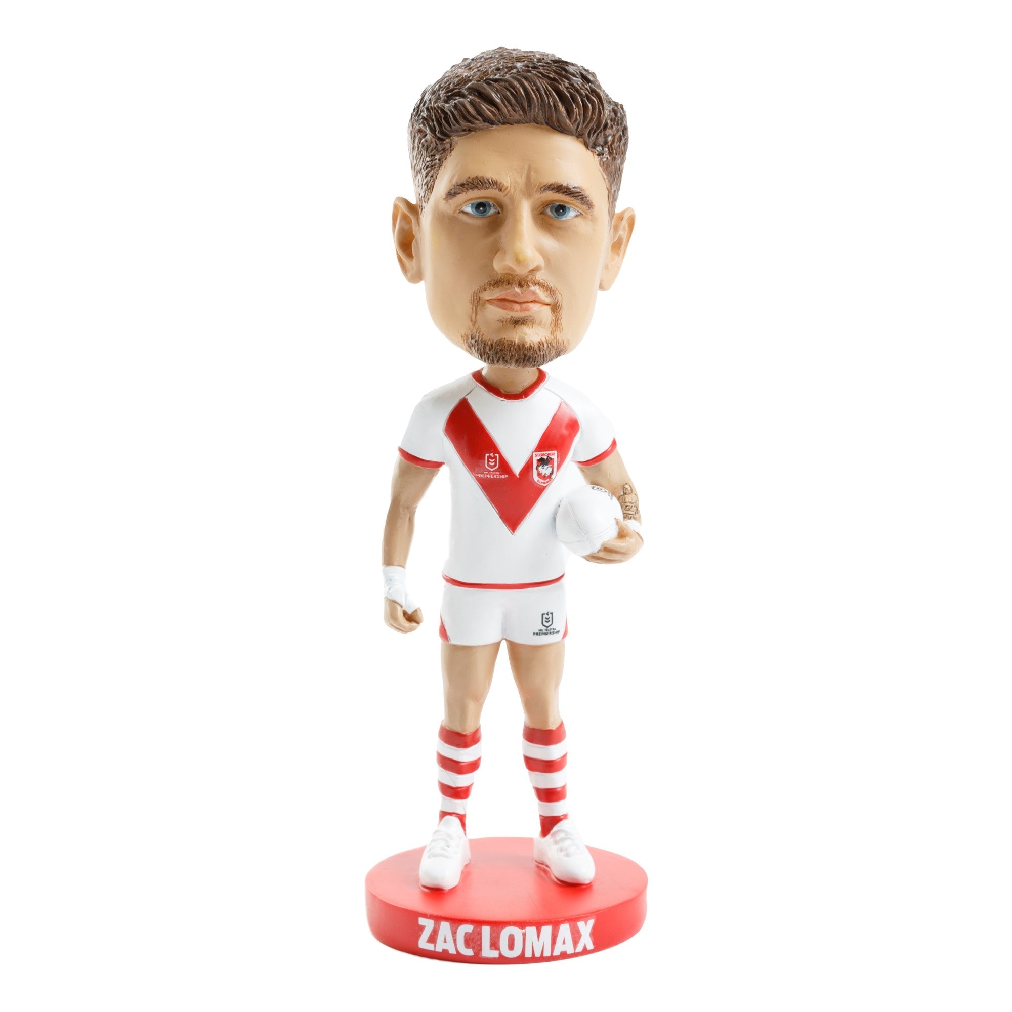 NRL St George Dragons ZAC LOMAX Bobblehead Collectable 18cm tall Statue Gift