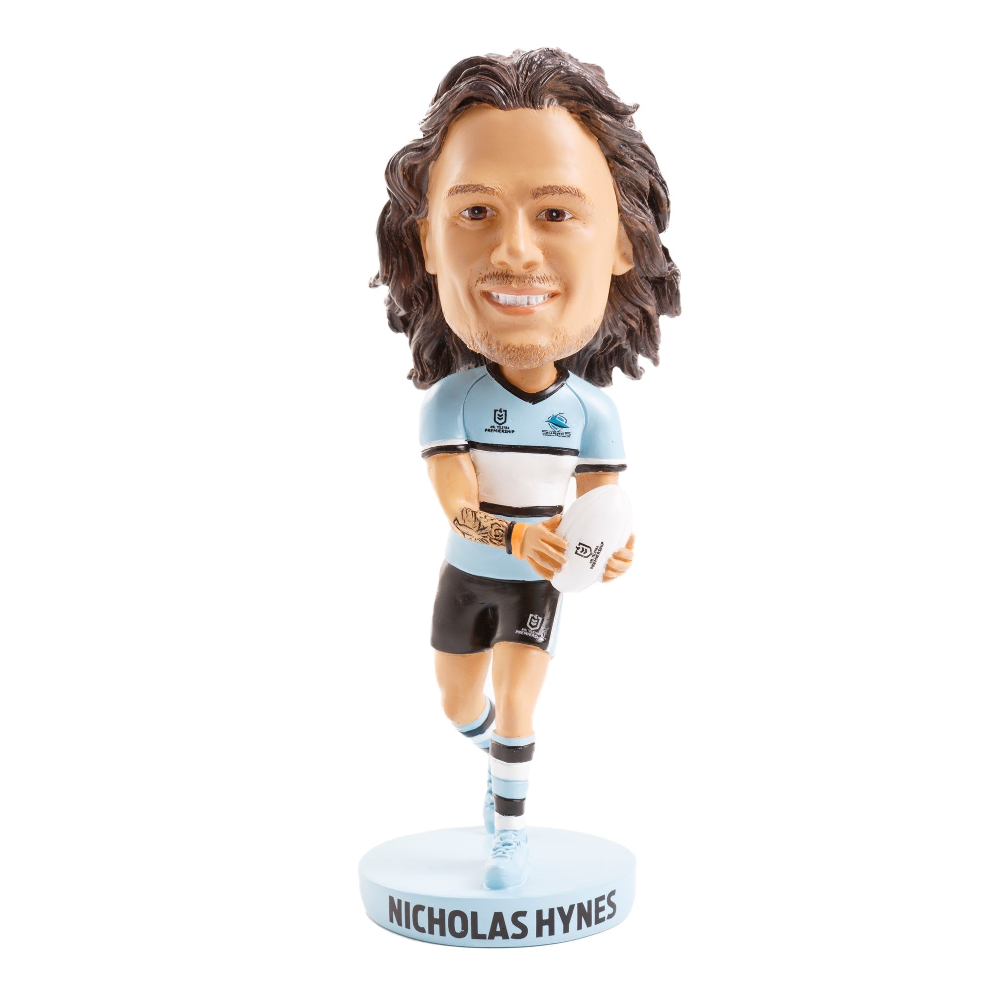 NRL Cronulla Sharks NICHOLAS HYNES Bobblehead Collectable 18cm tall Statue Gift