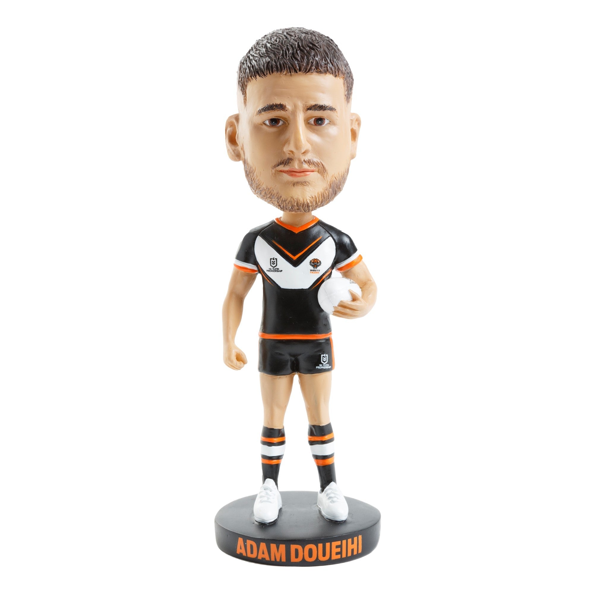 NRL Wests Tigers ADAM DOUEIHI Bobblehead Collectable 18cm tall - Gift idea