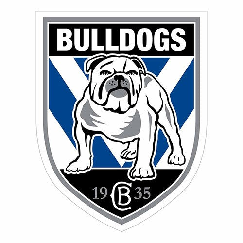 Official NRL Sticker Canterbury Bulldogs 19cm(H) x 15cm(W) - Tracked Delivery