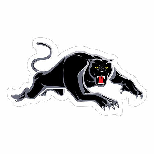 Official NRL Sticker Penrith Panthers 10cm(H) x 19cm(W) - Tracked Delivery